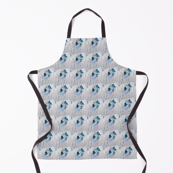 Item preview, Blue and white christmas pillow designed and sold by GURUMAD.