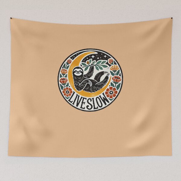 Item preview, Live Slow Sloth designed and sold by FrictionMaxxing.