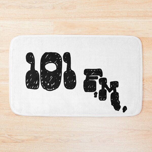 Item preview, Little Simz 101 FM GREY Area Custom Illustrated Logo Black designed and sold by old-londener.