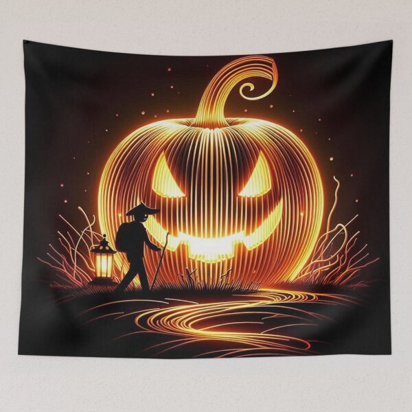Item preview, Jack O Lantern Halloween Art designed and sold by Simplybe1.