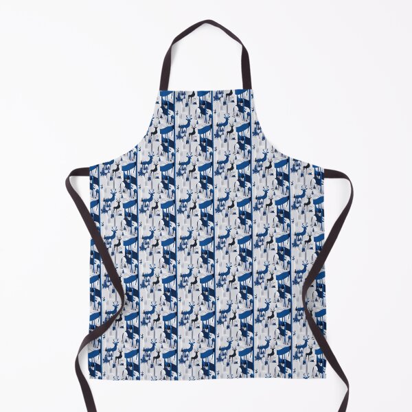 Item preview, Blue and white christmas pillow designed and sold by GURUMAD.