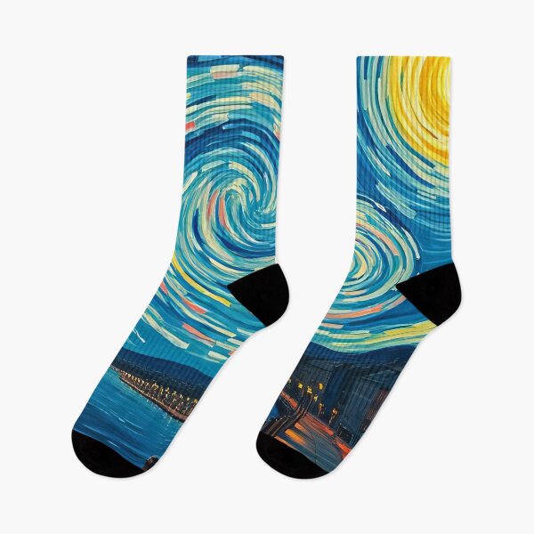 Item preview, Spirals of Light Above a Tranquil Sea designed and sold by ArtComixHaven.