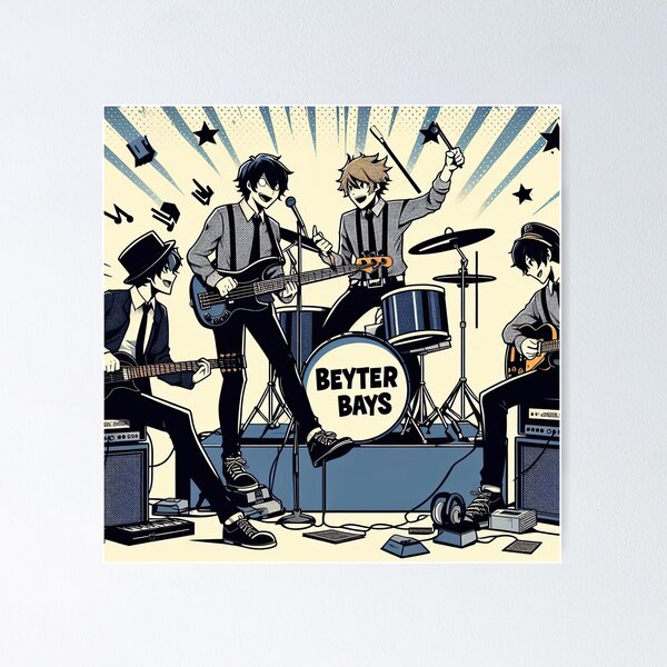 Item preview, Anime Band Pop Art Style designed and sold by artofuniverse.