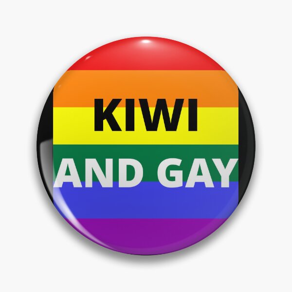 Item preview, KIWI AND GAY on rainbow background designed and sold by uniqueitems.