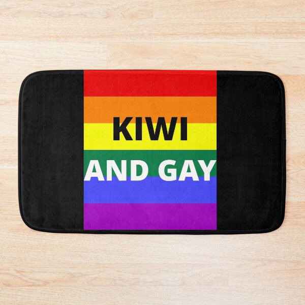 Item preview, KIWI AND GAY on rainbow background designed and sold by uniqueitems.