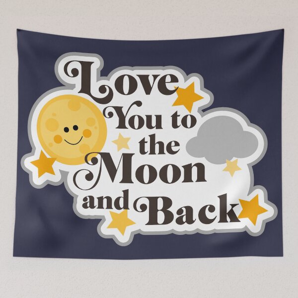 Item preview, Love you to the moon and back. designed and sold by claireseyeview.