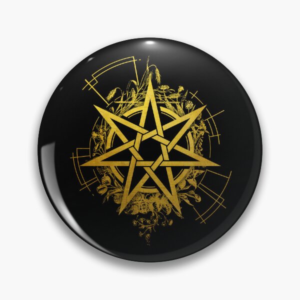 Item preview, Heptagram Golden Symbol designed and sold by Geometrical Helianthus.