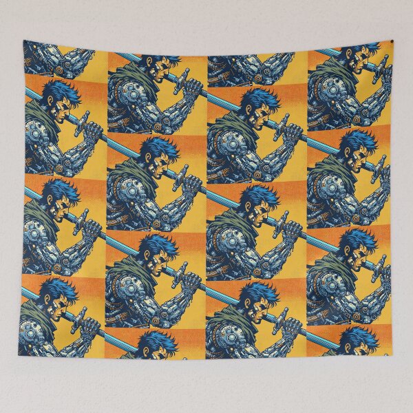 Item preview, Futuristic Warrior Pop Art Style designed and sold by artofuniverse.