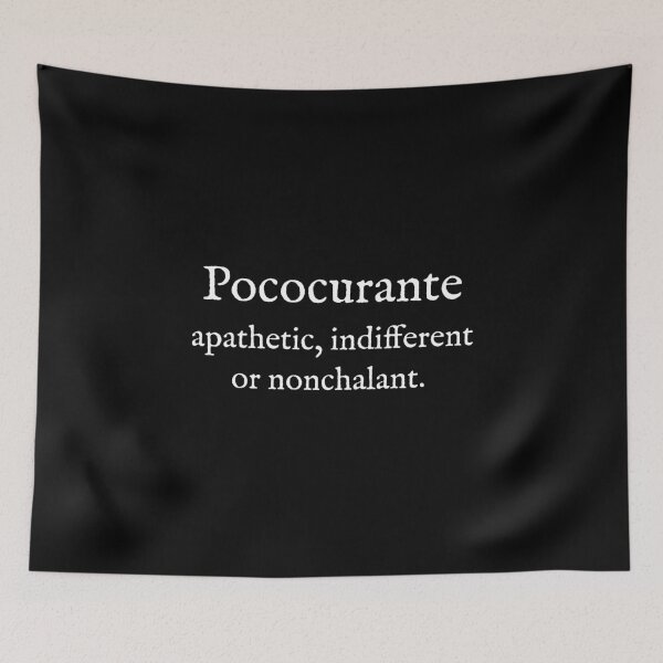 Item preview, P:Pococurante:White Text:English: designed and sold by WearYourWords.