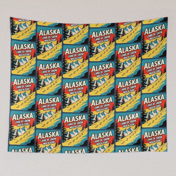 Item preview, Alaska Land Of Snow Much Fun Travel Quote designed and sold by TheArtOfPat.
