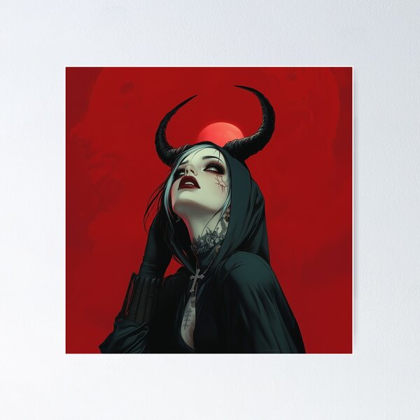 Item preview, Devil Girl Nun designed and sold by CursedbyLilith.