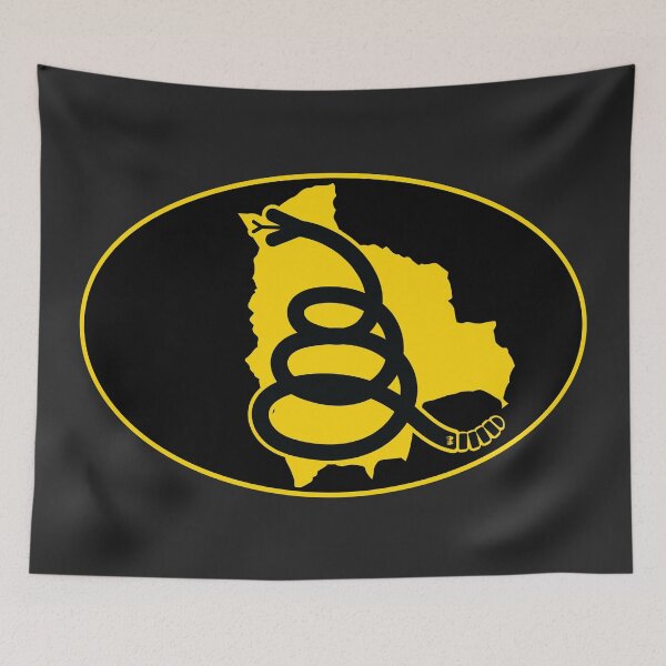 Item preview, BOLIVIA - Freedom Is The Superpower - Modern Gadsden Snake Flag - Dont Tread On Me design designed and sold by pelagio.