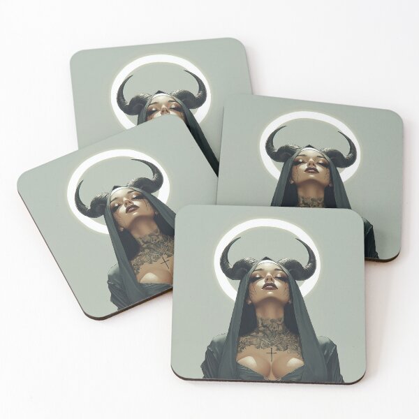 Item preview, Goth Girl Nun designed and sold by CursedbyLilith.