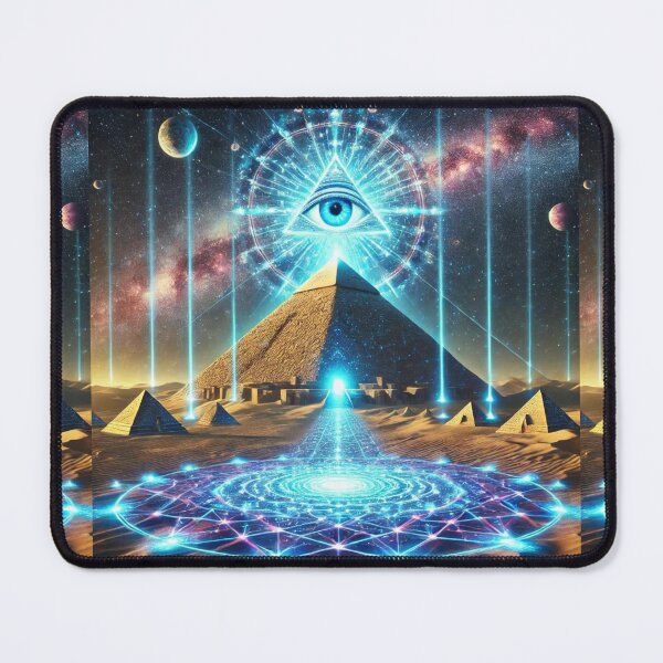 Item preview, All-Seeing Pyramid: Divine Light and Illuminated Sand Dunes designed and sold by Meta2Physical.