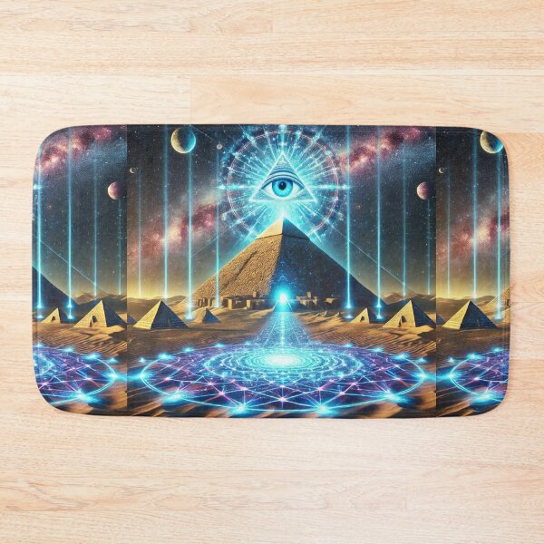 Item preview, All-Seeing Pyramid: Divine Light and Illuminated Sand Dunes designed and sold by Meta2Physical.