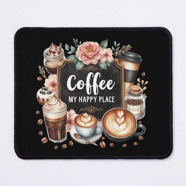 Item preview, Coffee is My Happy Place | Coffeecore Chalkboard Sign | Barista designed and sold by Heritage Hive Studio.