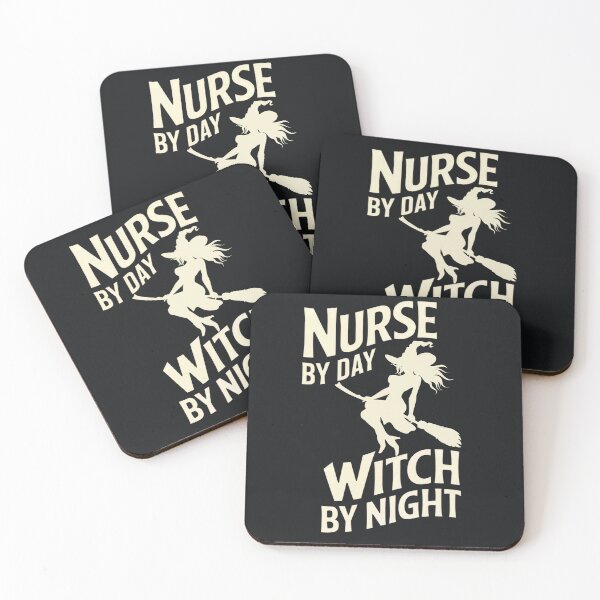 Item preview, Nurse By Day Witch By Night, Funny Nursing Halloween designed and sold by Anniko Art Studio.