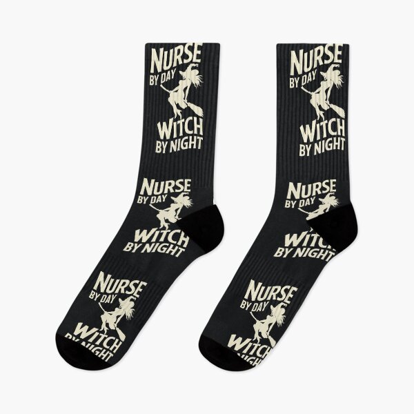 Item preview, Nurse By Day Witch By Night, Funny Nursing Halloween designed and sold by Anniko Art Studio.