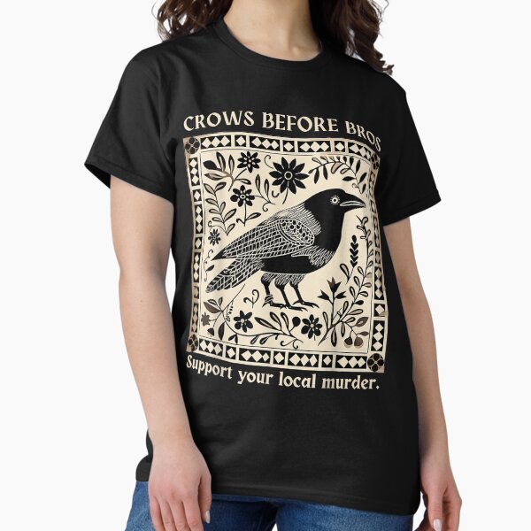 Vista previa del artículo con la obra «Camiseta vintage con el diseño de Crows Before Bros que apoya a tu comunidad de asesinos», diseñado y vendido por animal-x1.