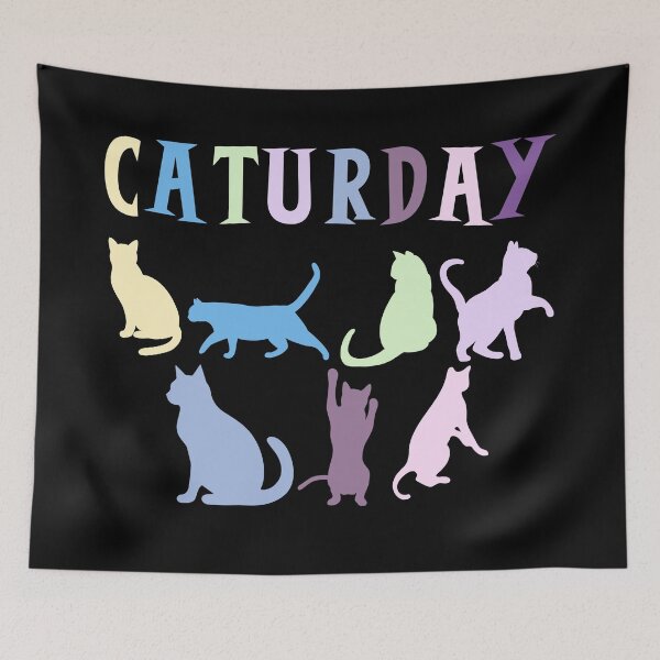 Item preview, Caturday is only "a cat a day" designed and sold by BritishDelights.