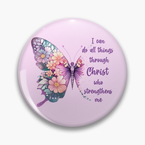 Item preview, I Can Do All Things Through Christ Pretty Butterfly designed and sold by OliviaGbyKyro.