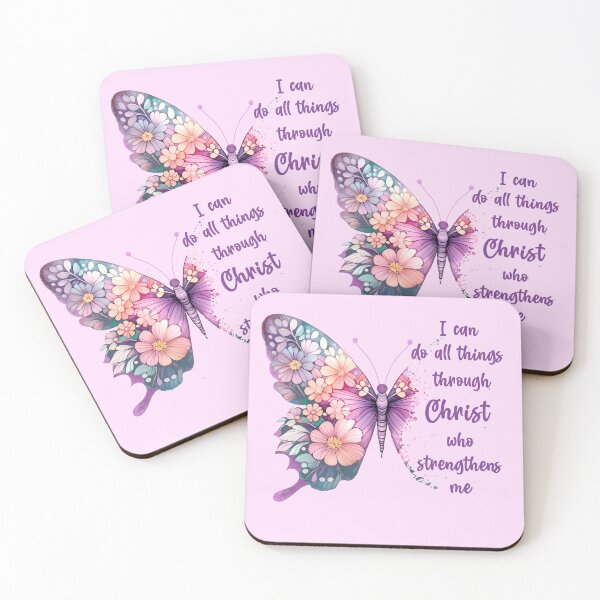 Item preview, I Can Do All Things Through Christ Pretty Butterfly designed and sold by OliviaGbyKyro.