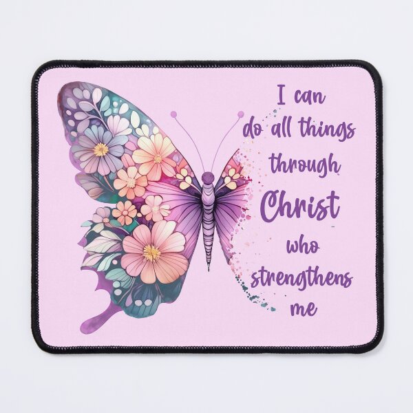Item preview, I Can Do All Things Through Christ Pretty Butterfly designed and sold by OliviaGbyKyro.