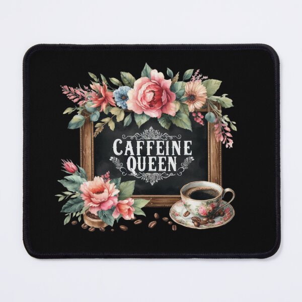 Item preview, Caffeine Queen | Coffeecore Chalkboard Sign | Coffee Memes | Barista designed and sold by Heritage Hive Studio.