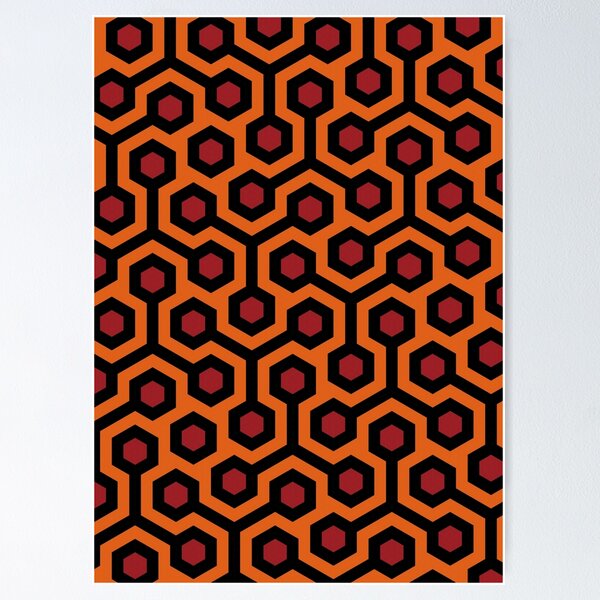Overlook Hotel Carpet Pattern Variant Poster