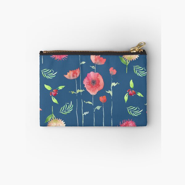 Item preview, Botanical flowers, floral pattern, red poppy flower designed and sold by Alexandra Compuesto.