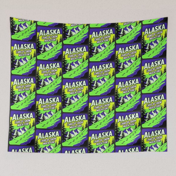 Item preview, Alaska Land Of Snow Much Fun Travel Quote designed and sold by TheArtOfPat.