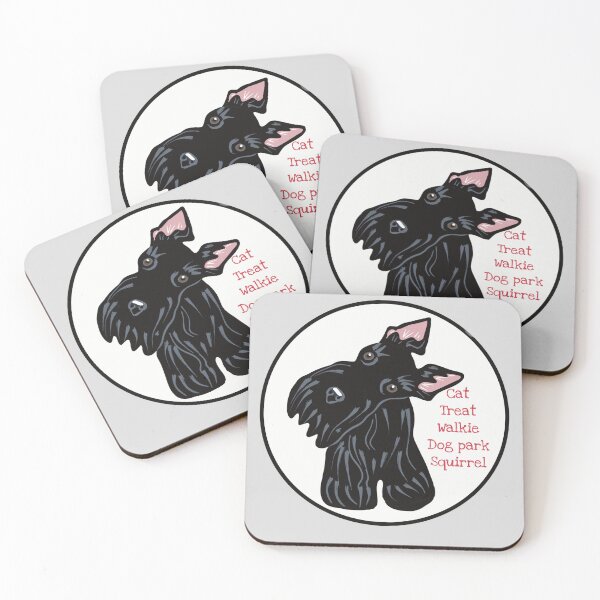 Item preview, Cute Scottie Head Tilt from hearing certain words designed and sold by Janpaints22.