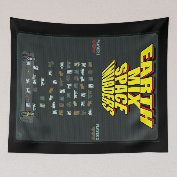 Item preview, EMS Earth Mix Space Invaders designed and sold by Global Rainbow Engineers.