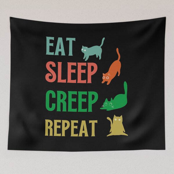 Item preview, Eat sleep creep repeat designed and sold by BritishDelights.