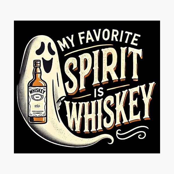 Item preview, My Favorite Spirit Is Whiskey designed and sold by Scrumptious Designs.