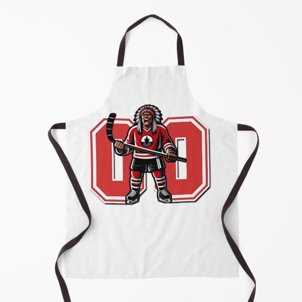 Item preview, Native American ice hockey red Warrior designed and sold by Yas_oma.