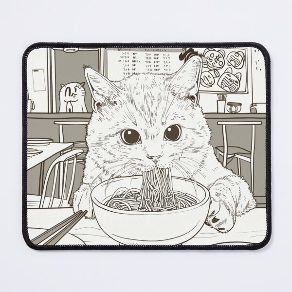 Item preview, Cat Eats Noodles Part Three designed and sold by funcontour.