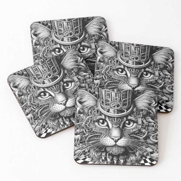 Item preview, Monochrome Cat Collection #102 designed and sold by Amber-Lee-Art.