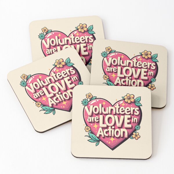 Item preview, Volunteers are Love in Action Heart Floral designed and sold by creative321.