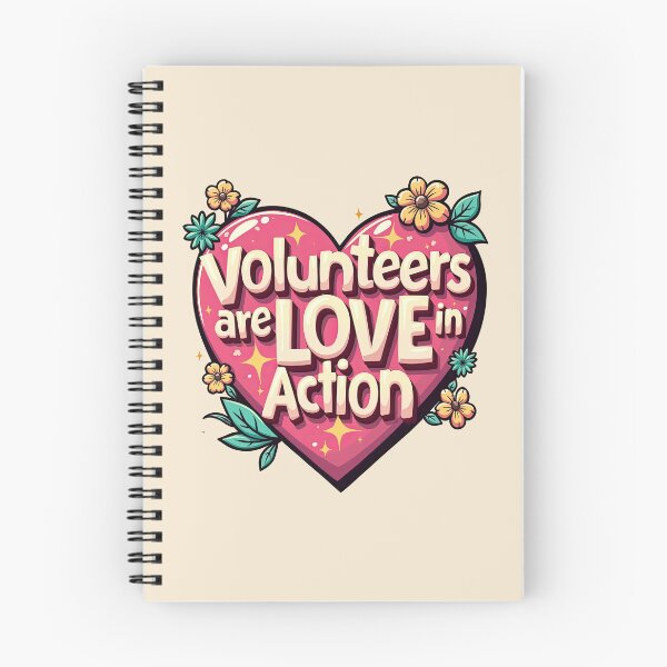 Item preview, Volunteers are Love in Action Heart Floral designed and sold by creative321.