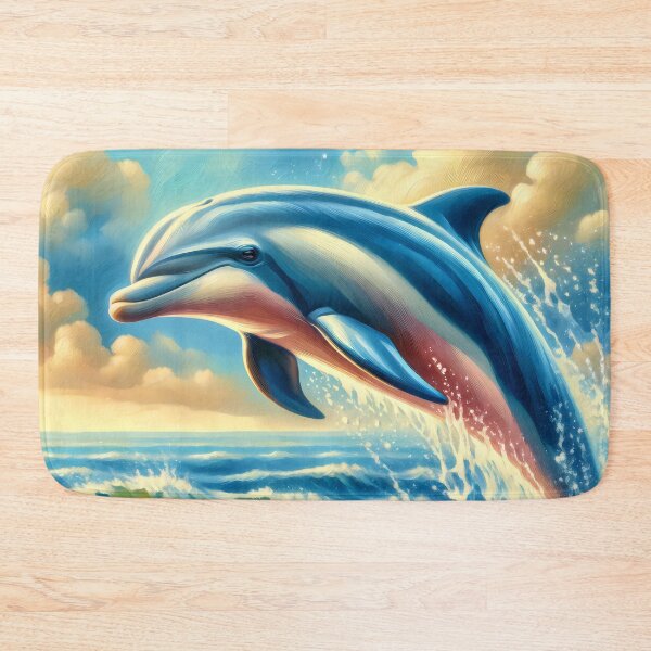 Item preview, Joyful Dolphin Leaping designed and sold by GoldenPattern.