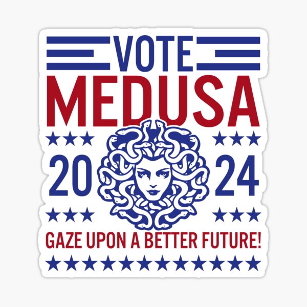 Vista previa del artículo con la obra «Vota por Zeus 2024 Mitología griega divertida», diseñado y vendido por MintedFresh.