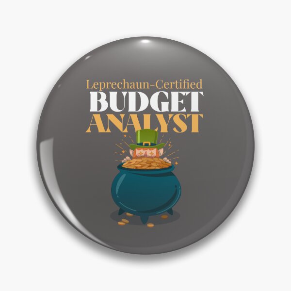 Item preview, Leprechaun Certified Budget Analyst designed and sold by DebtFreeDesigns.