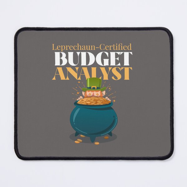 Item preview, Leprechaun Certified Budget Analyst designed and sold by DebtFreeDesigns.