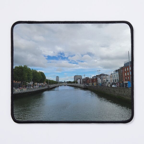 Item preview, Dublin skyline and ha' penny Bridge over the river Liffey designed and sold by JacobsForrest13.