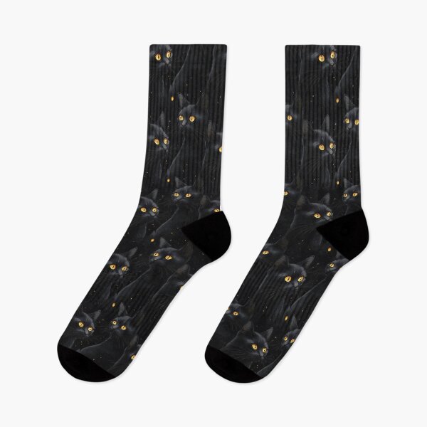 Item preview, Mystical Black Cats Seamless Halloween Pattern designed and sold by VoyteksDesigns.
