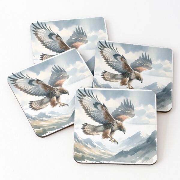 Item preview, Watercolor Bald Eagle designed and sold by GoldenPattern.
