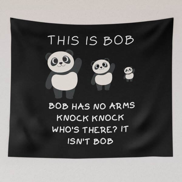 Item preview, This Is Bob Bob has No Arms Knock Knock Who's There? It Isn't Bob , Humor Tee, Funny Husband Gift designed and sold by altraviscote.