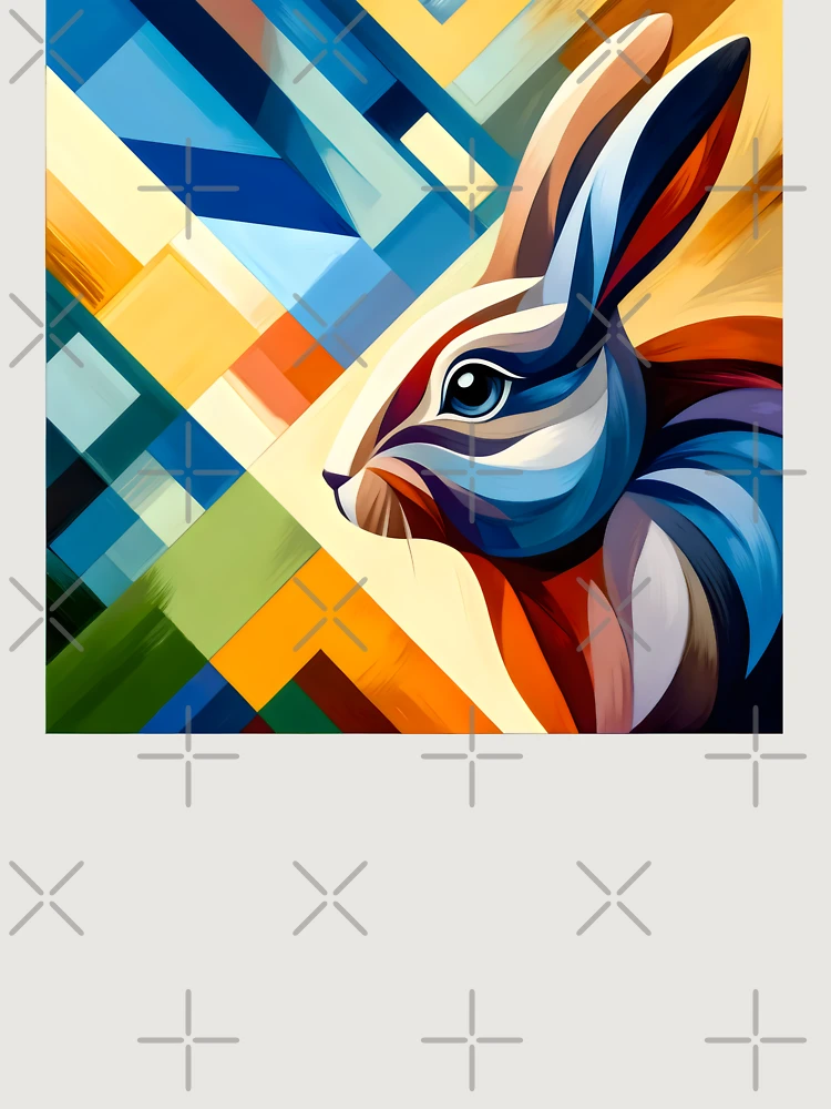 Thumbnail 6 of 6, Premium Oversized Hoodie, Abstract Rabbit designed and sold by GoldenPattern.