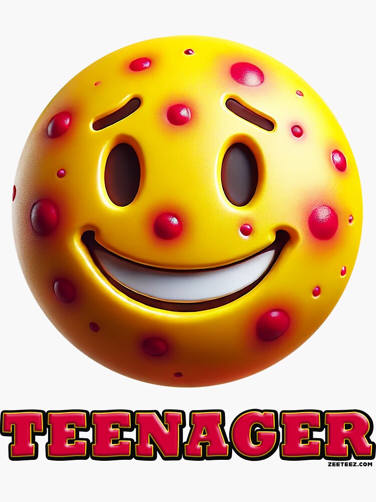 Thumbnail 3 of 3, Sticker, Teenager Emoji designed and sold by zeeteezofficial.